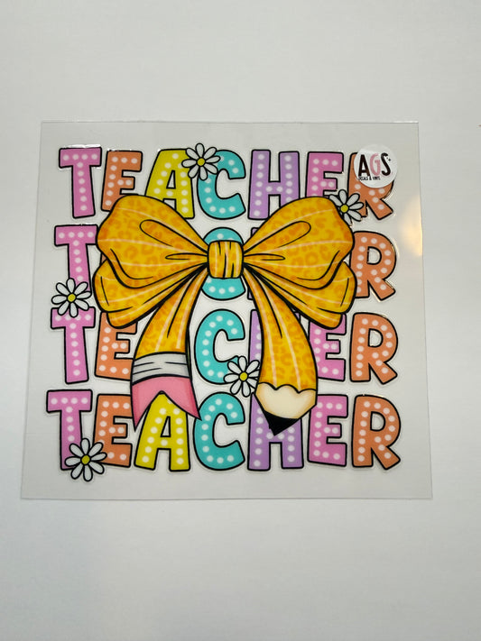 Teacher decal 3.5