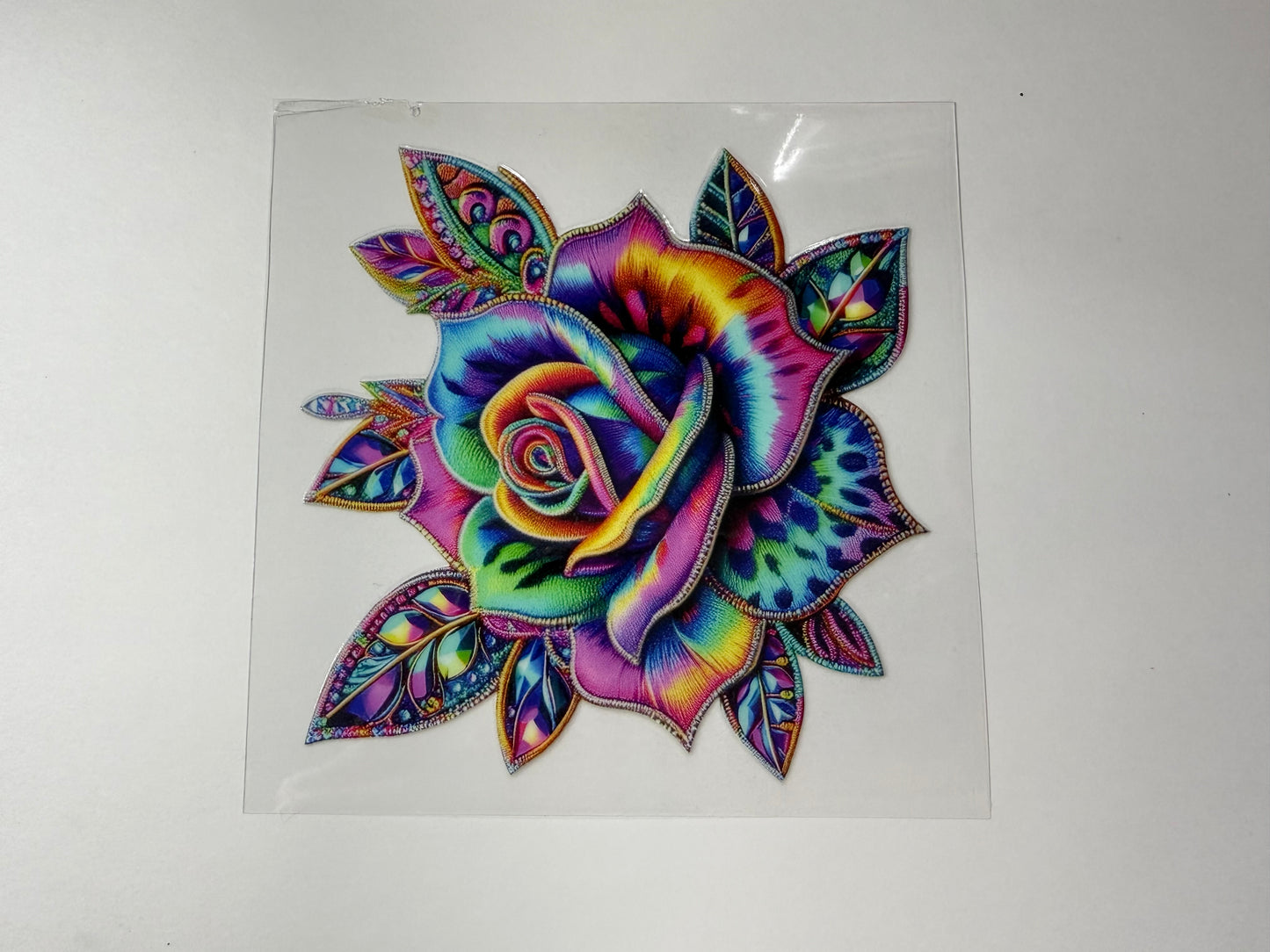 Neon flower decal 3.5