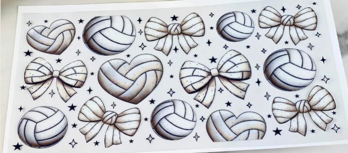 Volleyball with bows