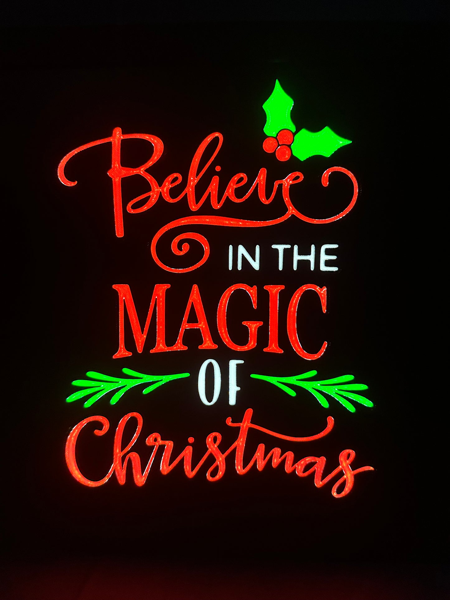 “Magic of Christmas” Lightbox Plate