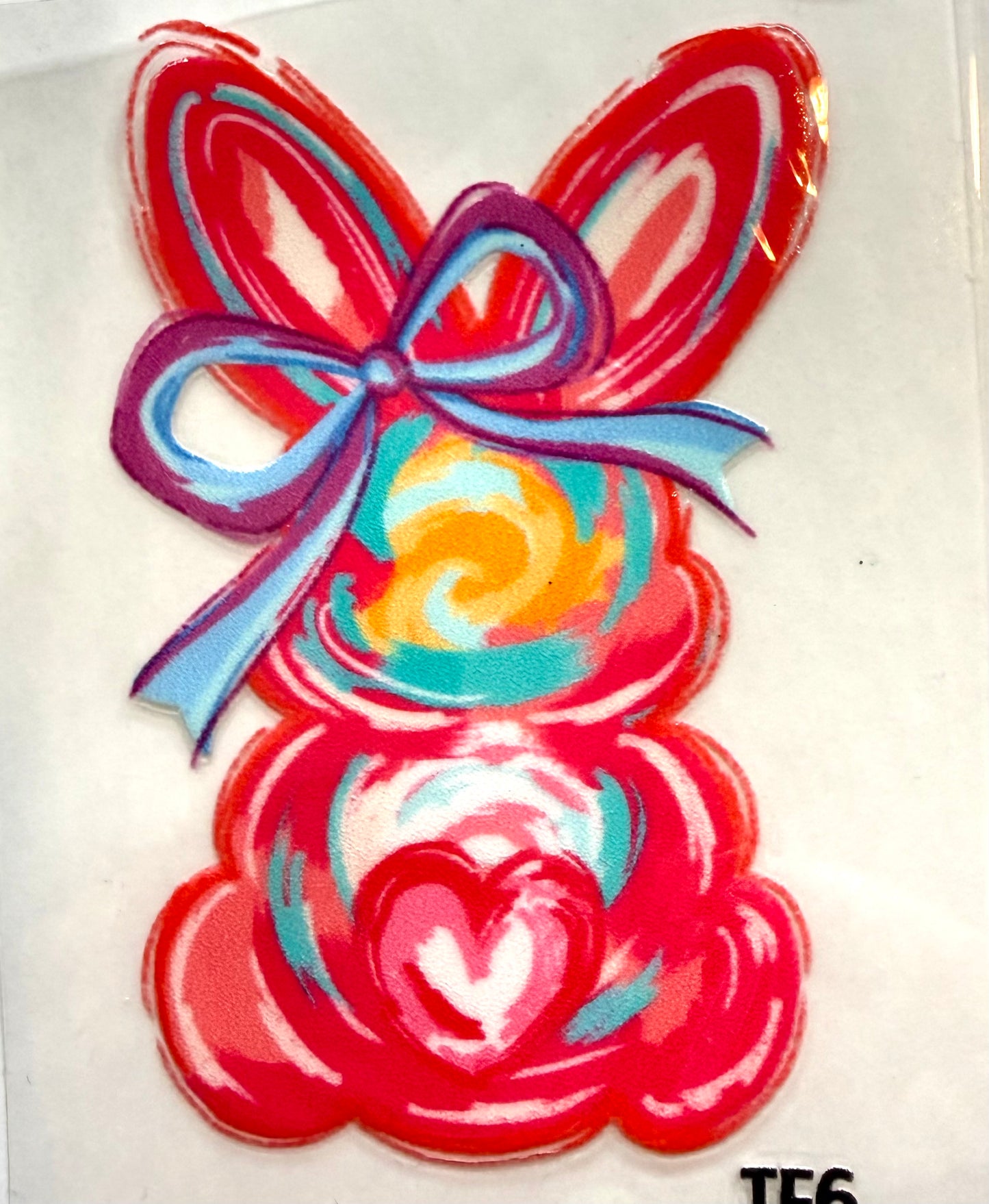 Easter bunny decal 3.5in
