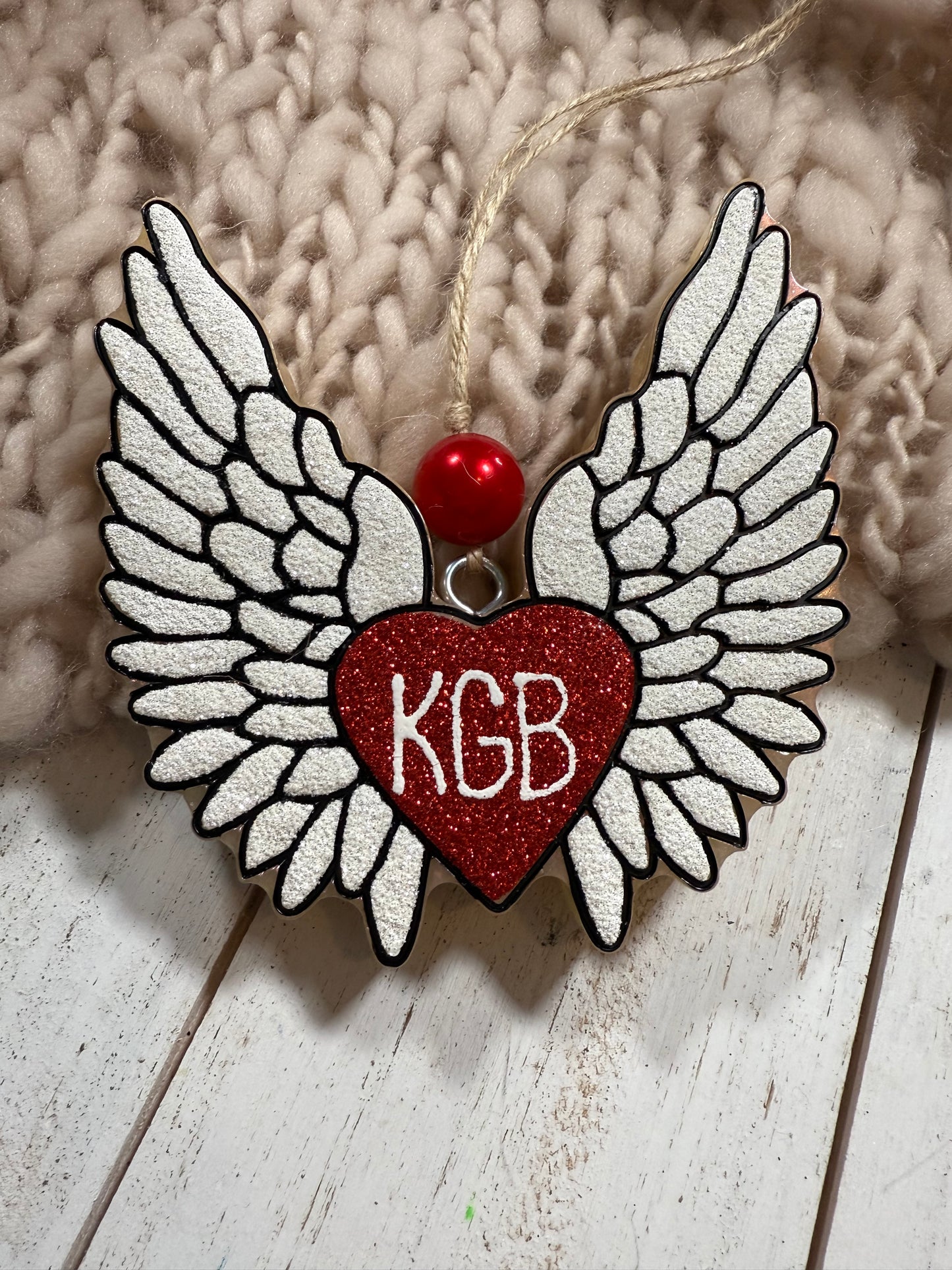 Custom freshie - angel wings