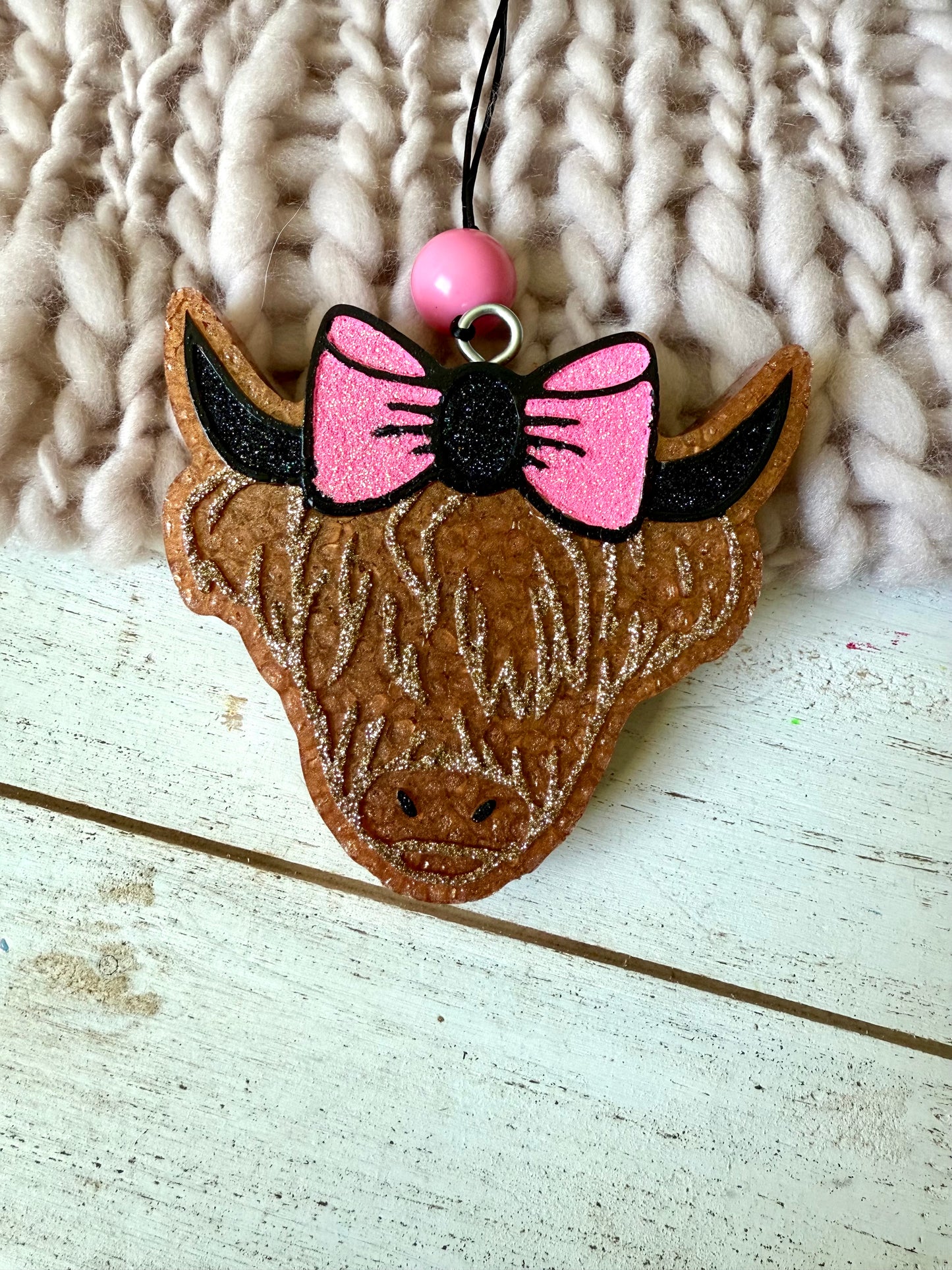 Custom freshie - highland cow