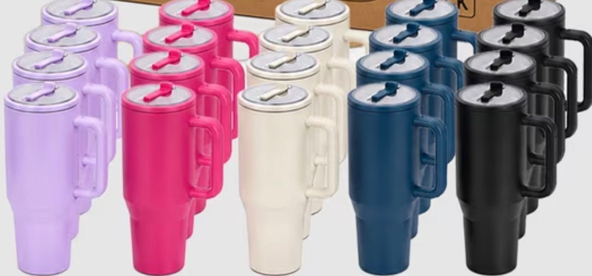 OTTRIBE Strong 40oz Insulated Handled straw top (not Snowglobe) OTTribe strong decal included