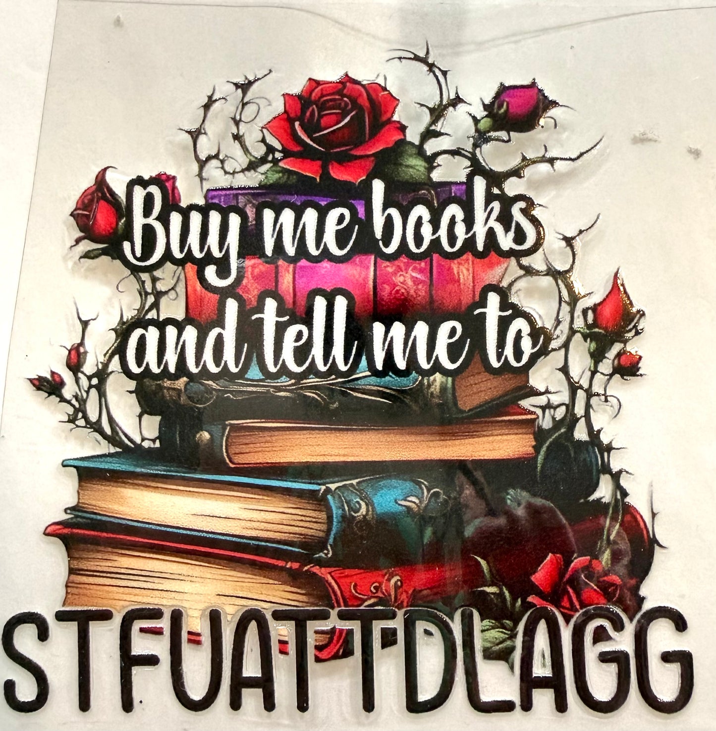 Buy me books decal - 3.5