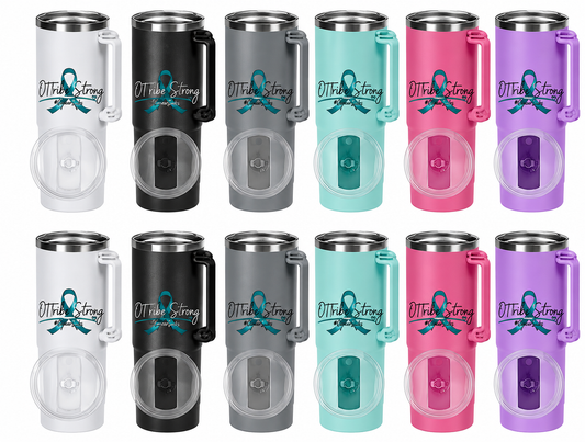 OTTRIBE Strong 40oz Insulated Handled mug (not Snowglobe) OTTribe Strong decal included
