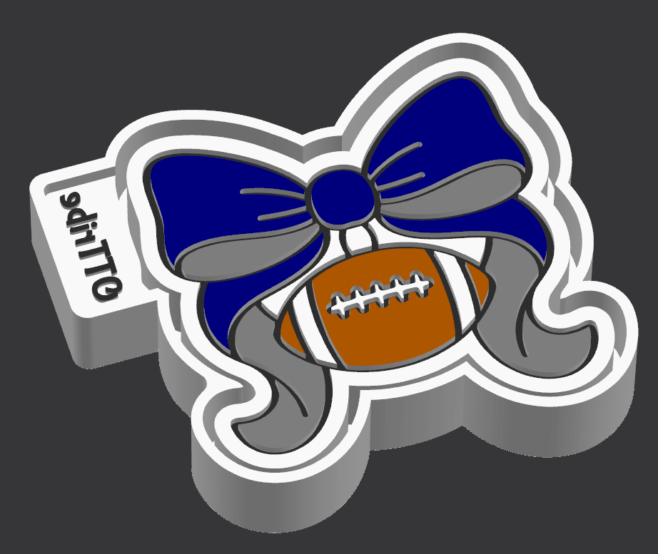 Bow and Football Mold
