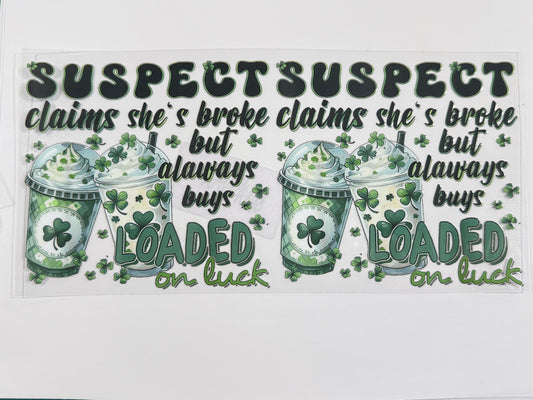 Suspect loaded tea wrap