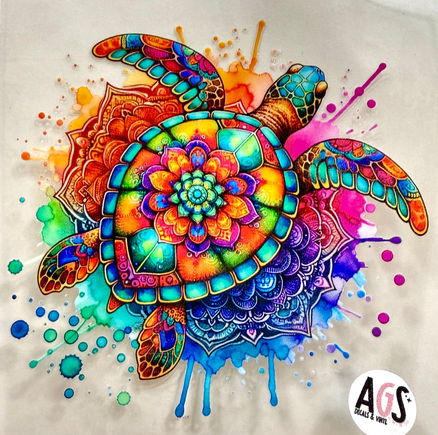 Sea turtle decal - 3.5