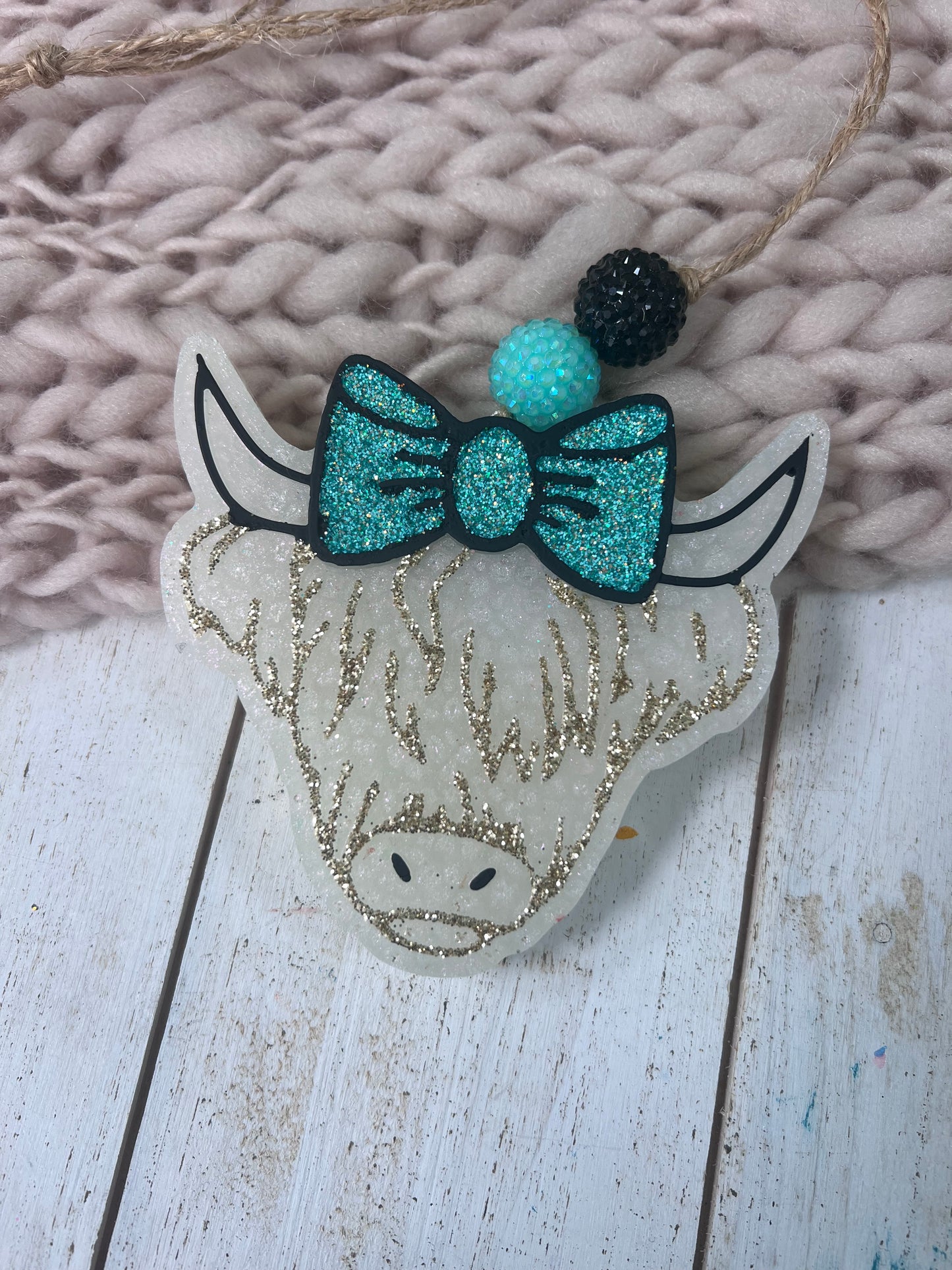 Custom freshie - highland cow