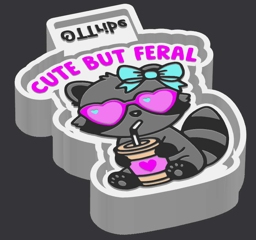 Cute But Feral Raccoon