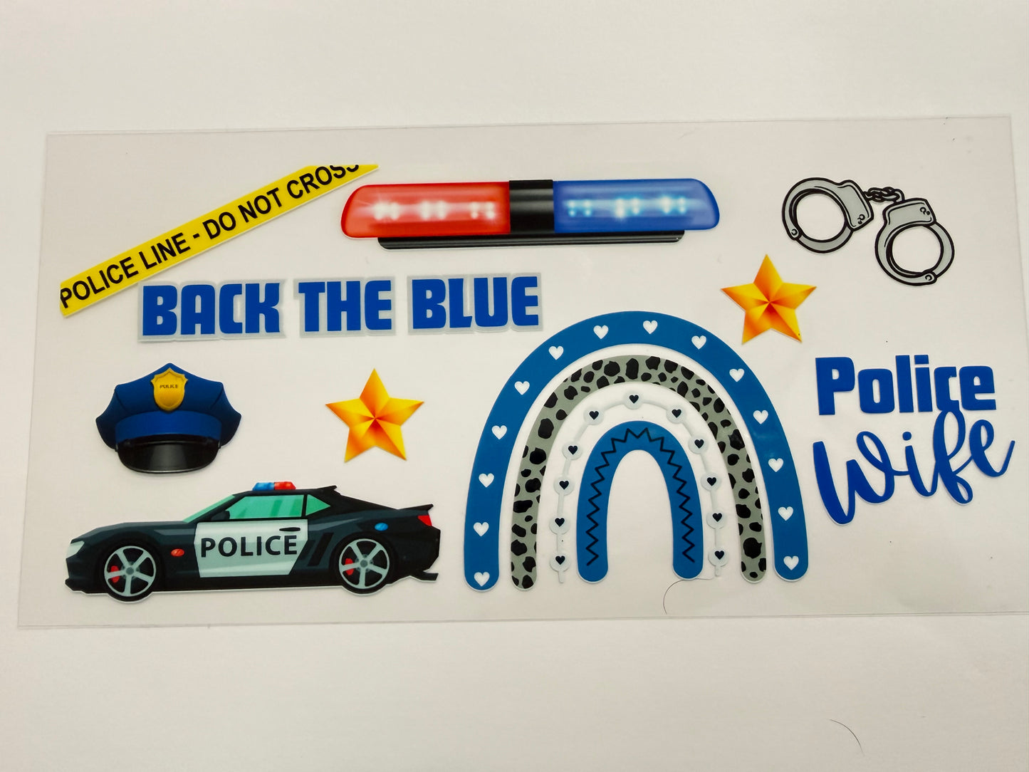 Back the blue wrap