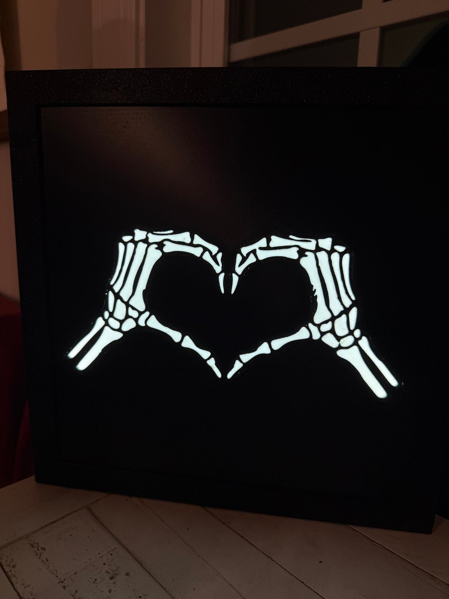 Valentines Skeleton Heart Hands