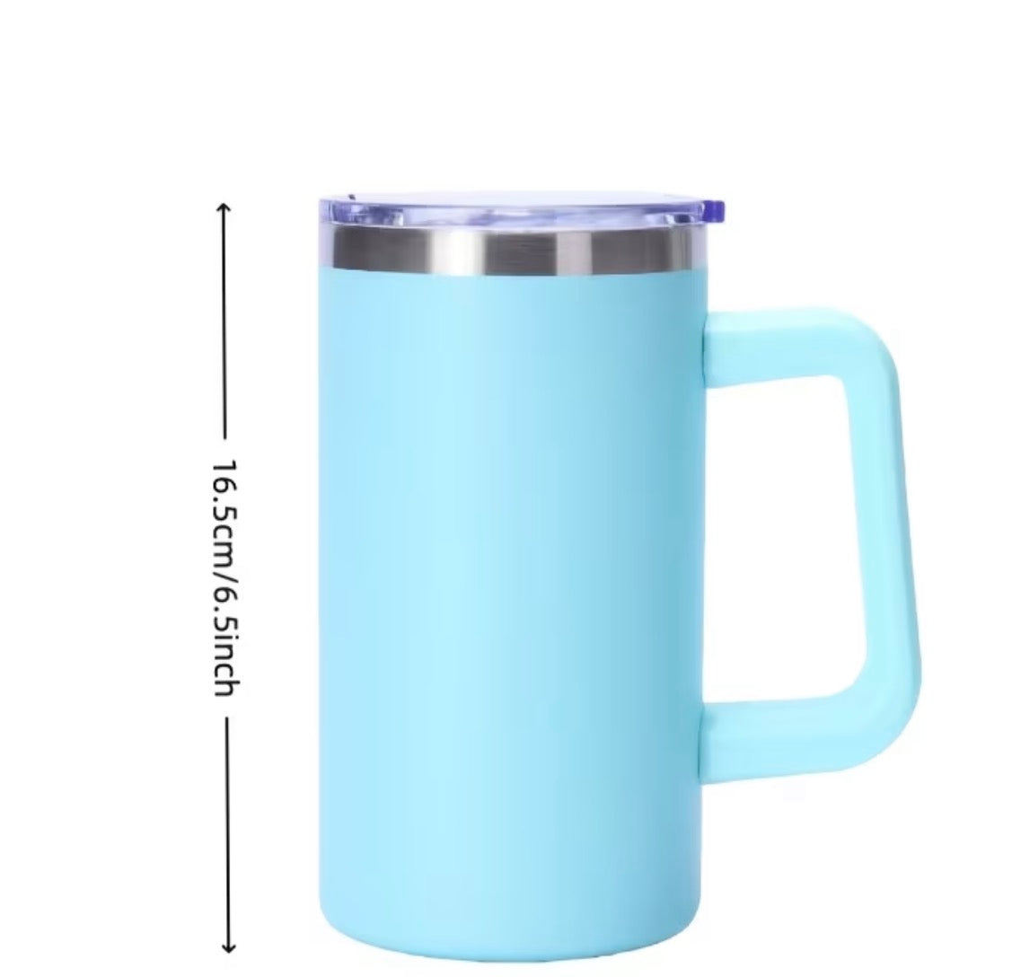 20oz Insulated Handled mug (not Snowglobe)