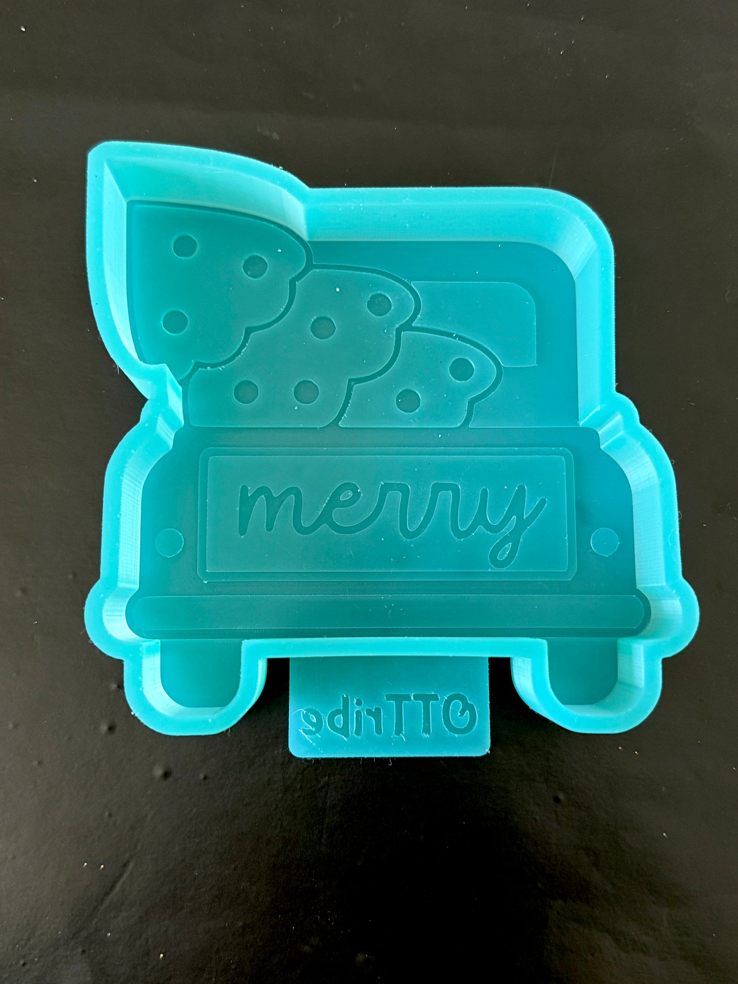 Merry truck with tree