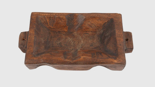 Wood Tray with handles candle