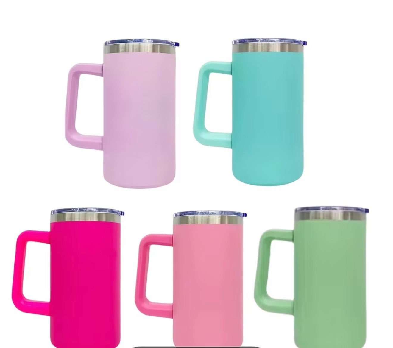 20oz Insulated Handled mug (not Snowglobe)