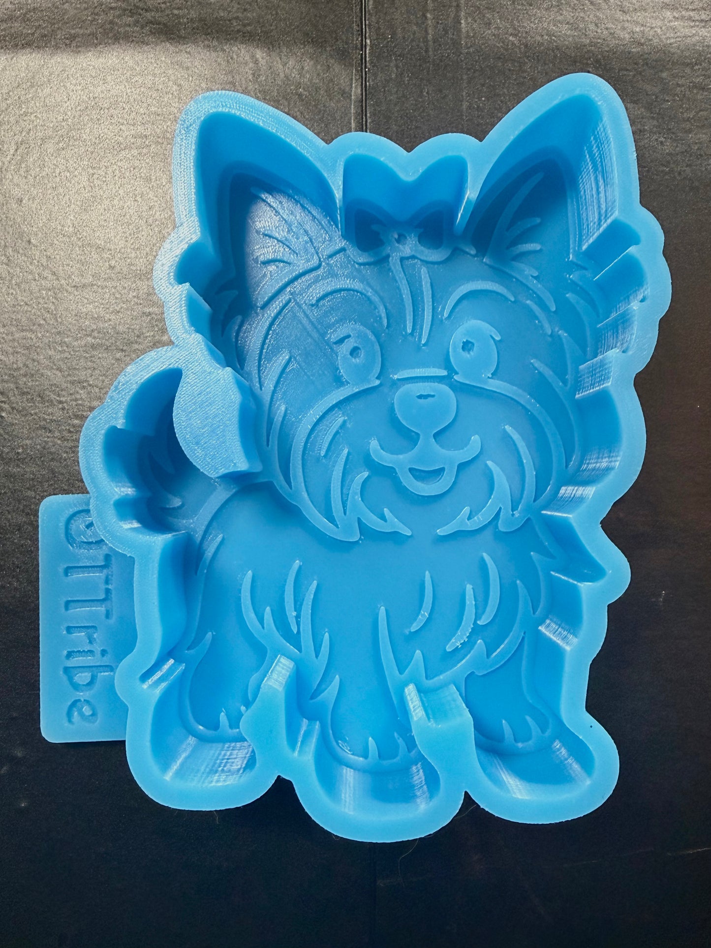 Yorkie with bow freshie