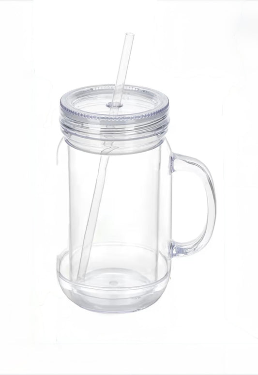 20oz mason jar Snowglobe