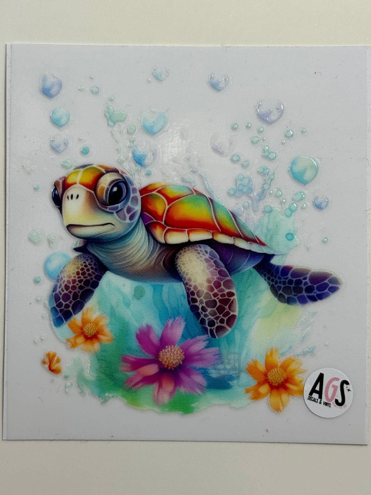 Sea turtle decal 3.5