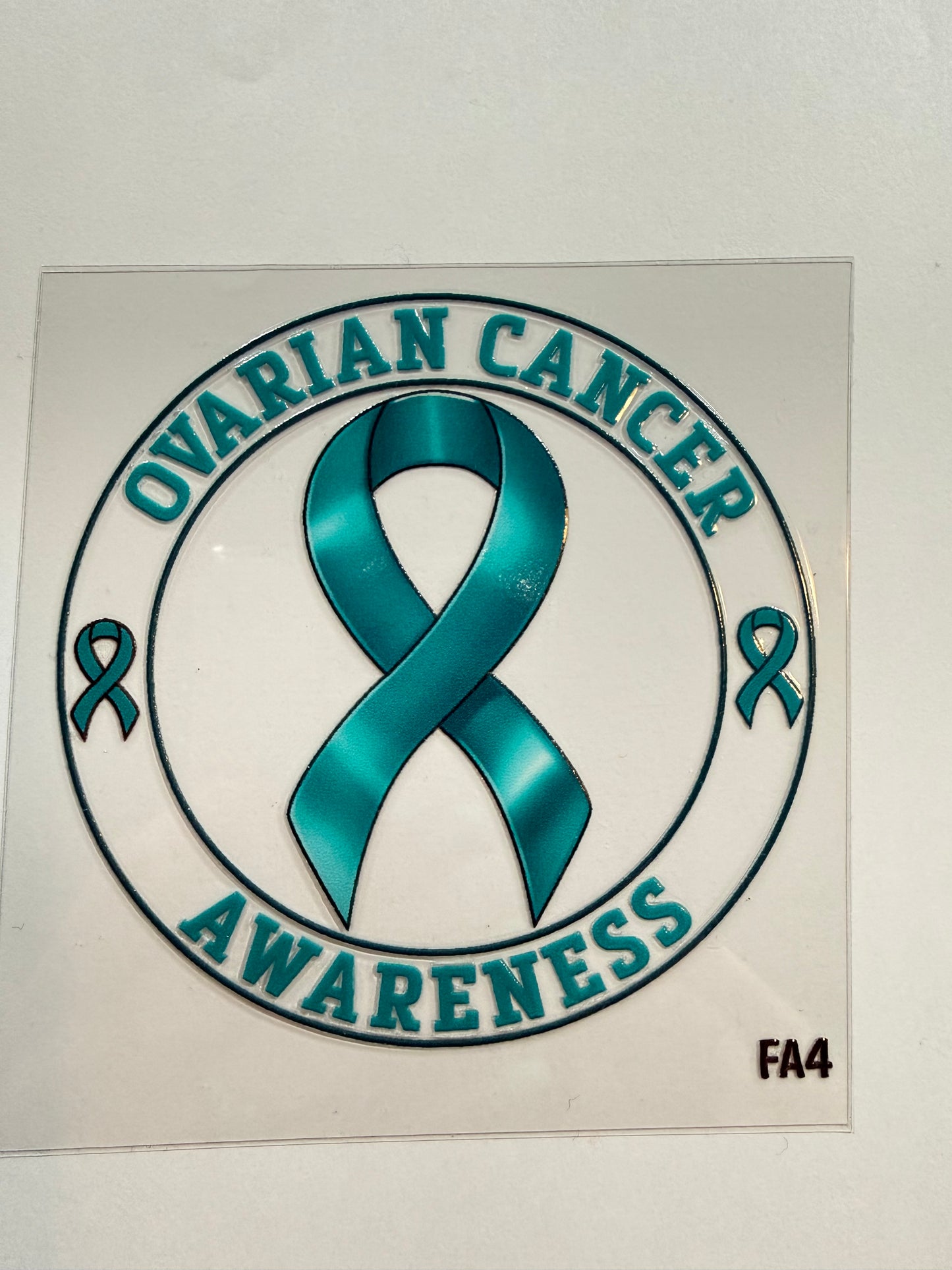 Ovarian cancer awareness decal