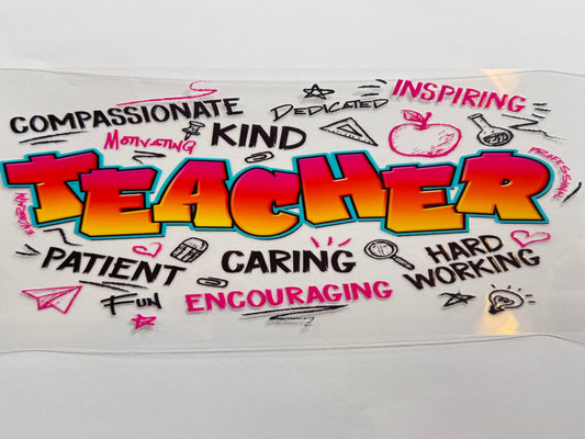 Graffiti teacher wrap